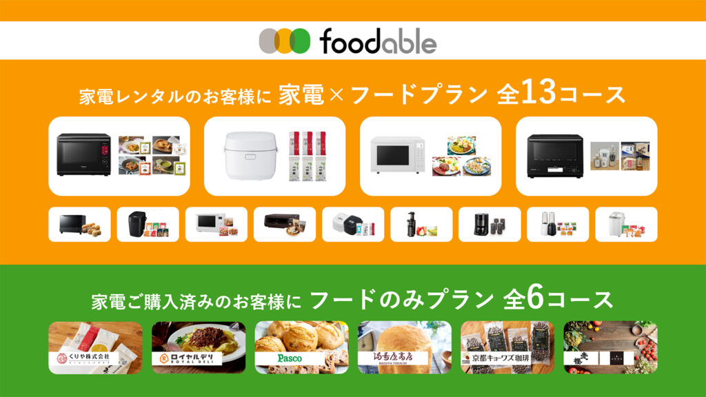 foodable(フーダブル)のおすすめ6コースをご紹介